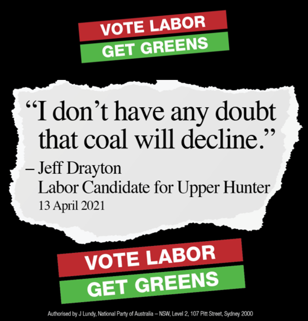 Vote Labor Get Greens Jeff Drayton website