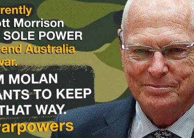 Jim Molan on war powers reform
