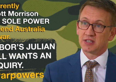 Julian Hill on war powers