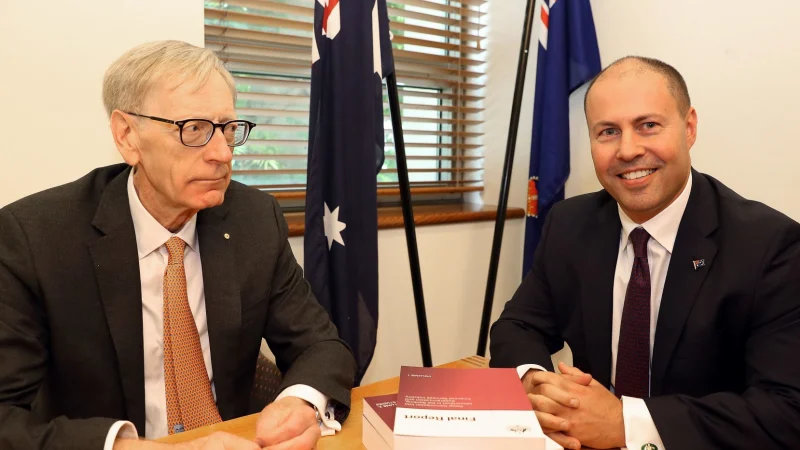 Kenneth Hayne and Josh Frydenberg