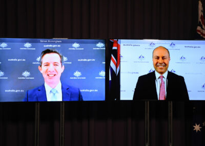 Smiles for Frydenberg and Birmingham, but not for those on JobSeeker
