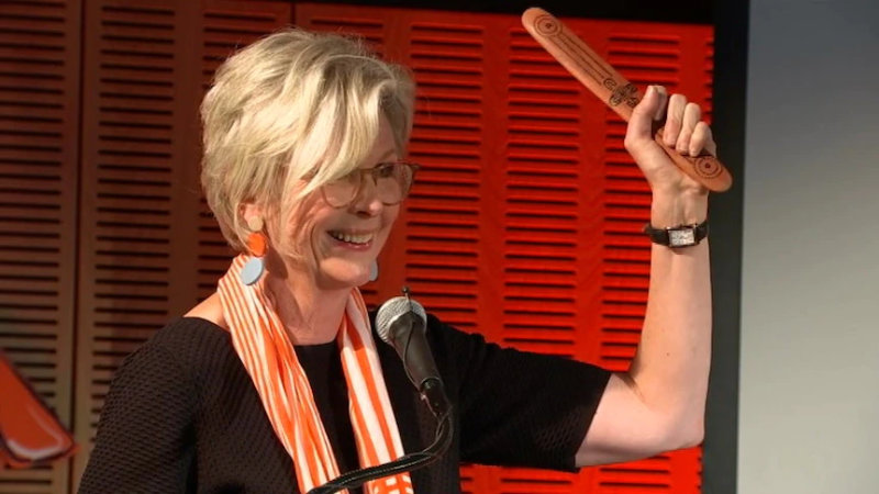Helen Haines on election night.