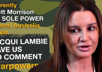 Jacqui Lambie on war powers reform