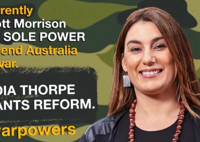 Lidia Thorpe on war powers reform