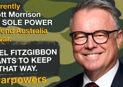 Joel Fitzgibbon on war powers reform