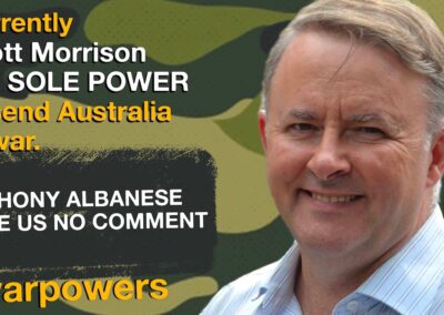 Anthony Albanese on war powers reform