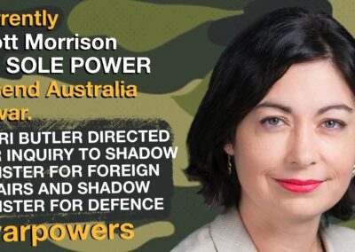 Terri Butler on war powers reform